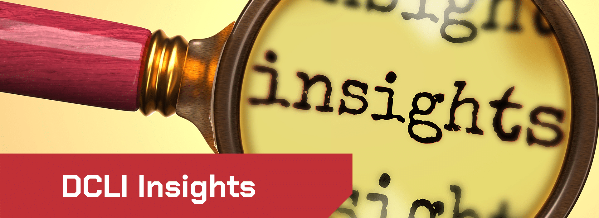 Image of magnifying glass over the word insight