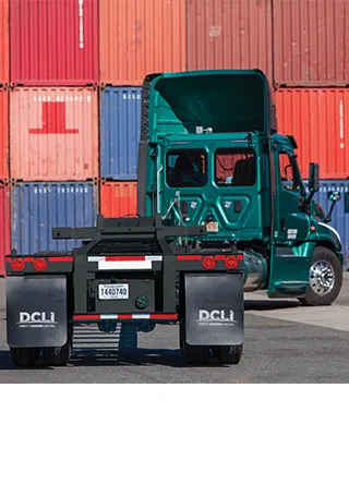 DCLI chassis in front of colorful containers 320x445 DCLI chassis in front of colorful containers
