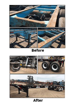 Thumbnail before and after image of a DCLI chassis