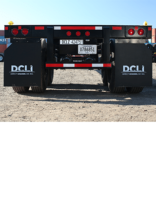 Back view of chassis with DCLI mudflaps