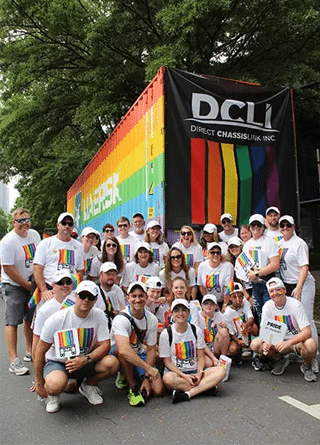 Thumbnail image of DCLI employees at the Charlotte Pride Parade