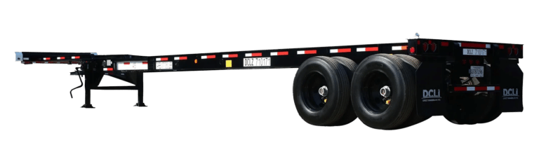 40ft/45ft extendable chassis back view