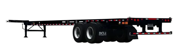 53 ft domestic chassis back view