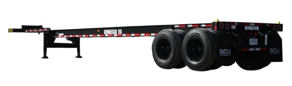 45ft gooseneck chassis back view